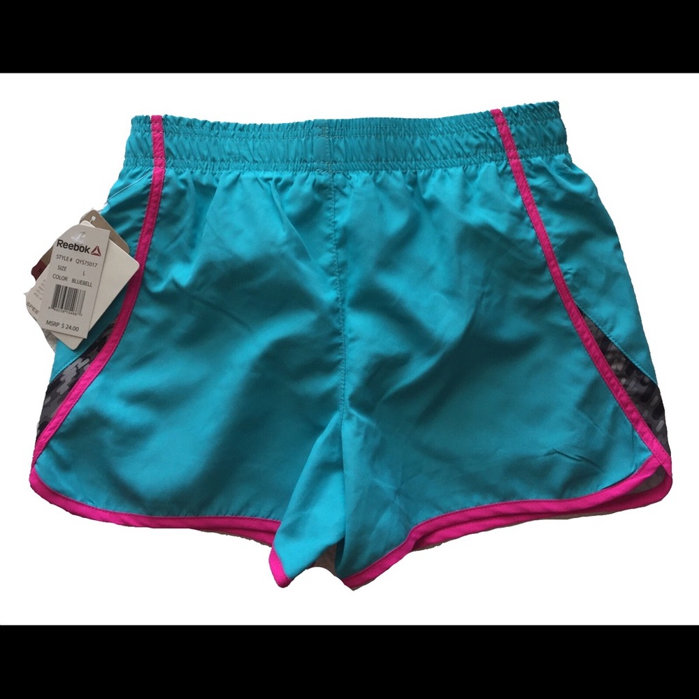 Rebook Kids Short Speedwick Bluebell Size L NWT